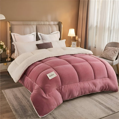 Luxury Fleece Comforter All Season Soft Bedding