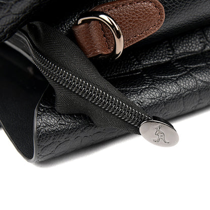 Luxury Leather Handbag Crocodile Embossed Women's Shoulder Bag Elegant Tote