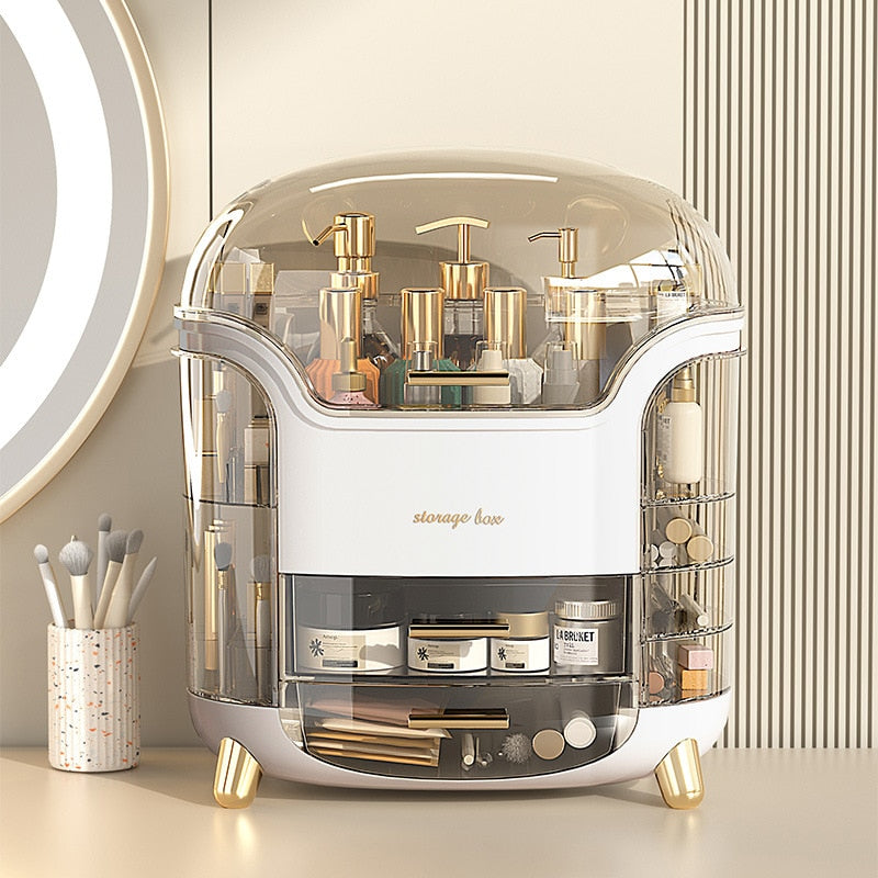 Luxury Makeup Organizer Display Shelf for Cosmetics and Accessories