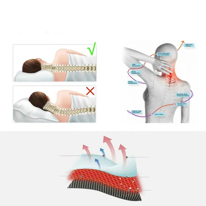Luxury Memory Foam Pillow with Bluetooth Speaker and Heating Function