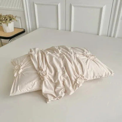 Luxury Microfibre Ruffle Quilt Cover Set for Bedroom