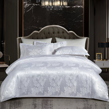 Luxury Satin Jacquard Bedding Set European Style