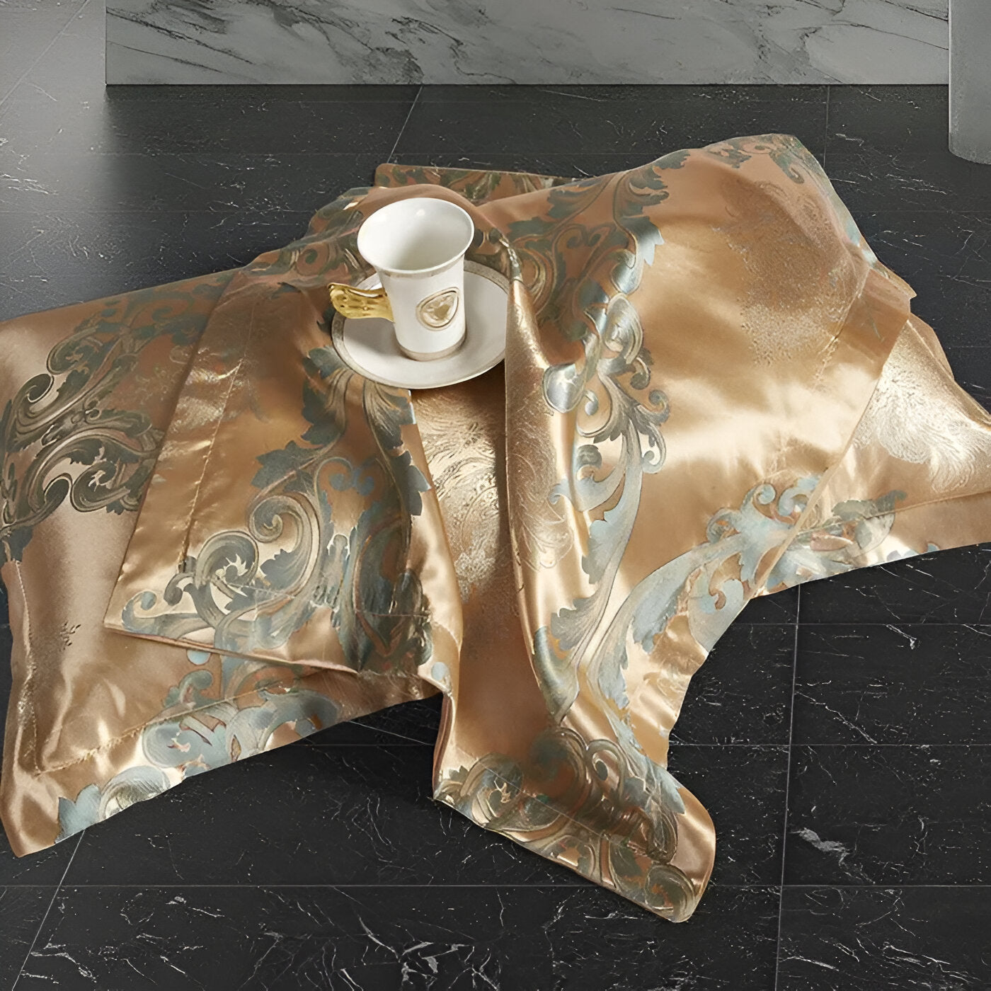 Luxury Satin Jacquard Bedding Set European Style