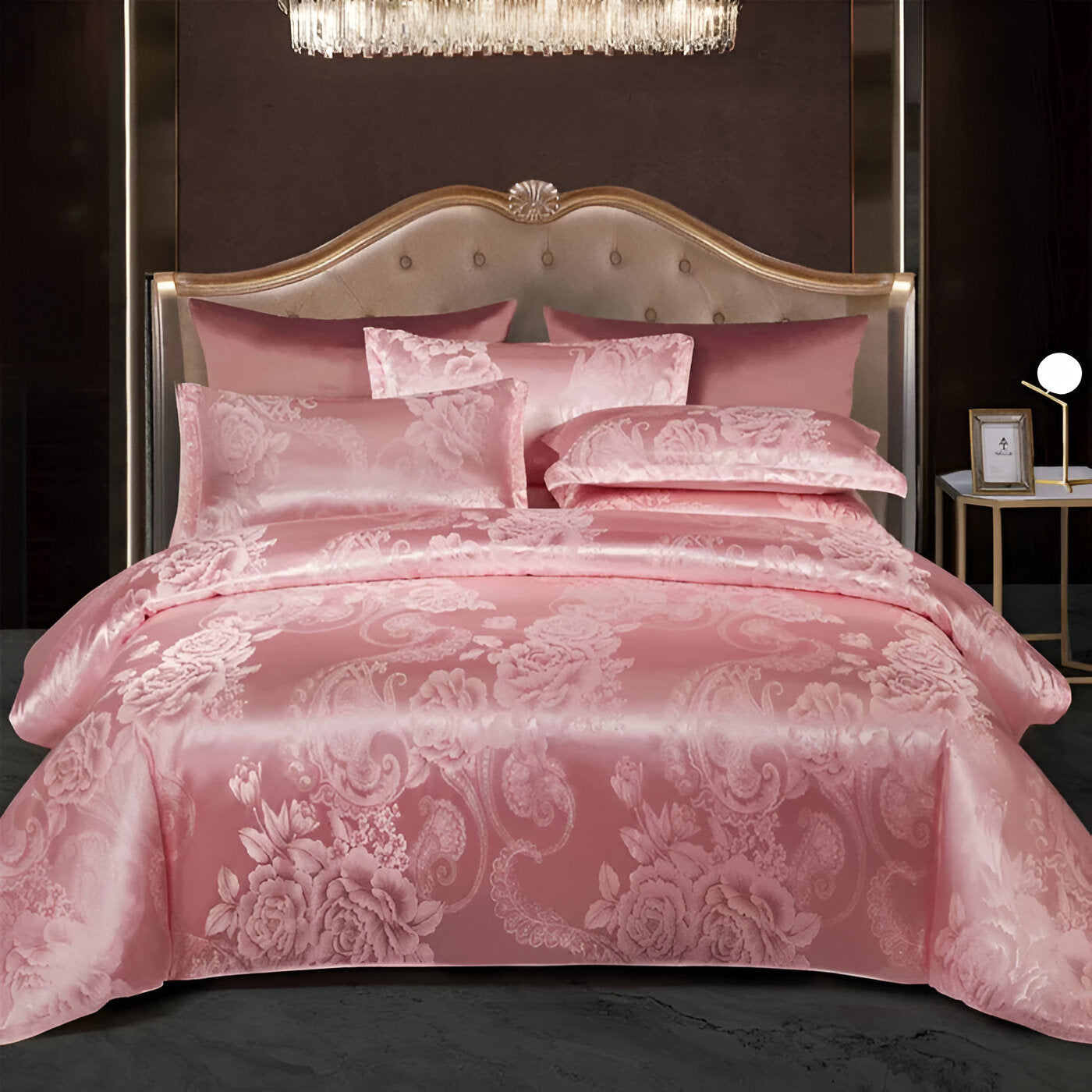 Luxury Satin Jacquard Bedding Set European Style