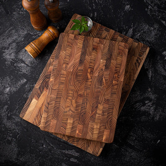 Luxury Solid Teak Wood Cutting Board – Premium Thick Wooden Chopping Board for Kitchen & Professional Chefs