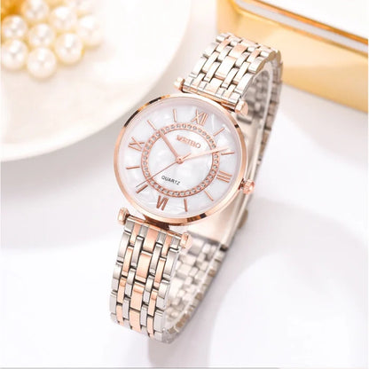 Luxury Stainless Steel Women's Watch Elegant Minimalist Dress Timepiece