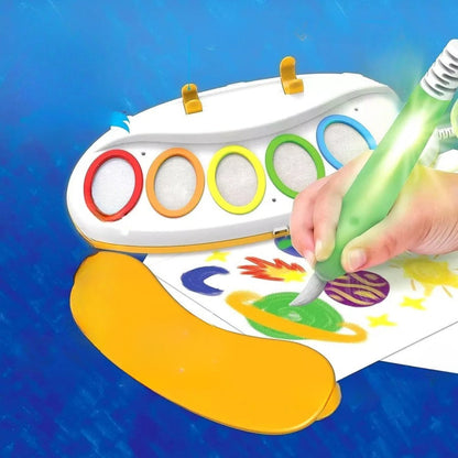 Magic Water Painting Set for Kids Color Changing Brush Mess Free Drawing Art Kit