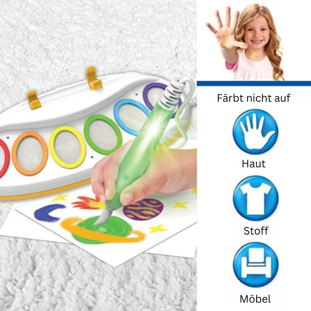 Magic Water Painting Set for Kids Color Changing Brush Mess Free Drawing Art Kit