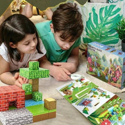 Magnetic Building Blocks Set for Kids STEM Construction Toy Creative Magnetic Tiles