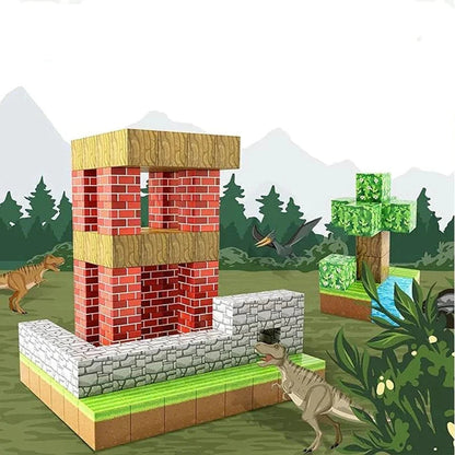 Magnetic Building Blocks Set for Kids STEM Construction Toy Creative Magnetic Tiles