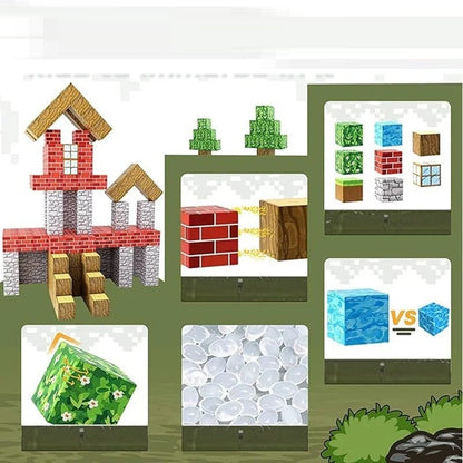 Magnetic Building Blocks Set for Kids STEM Construction Toy Creative Magnetic Tiles