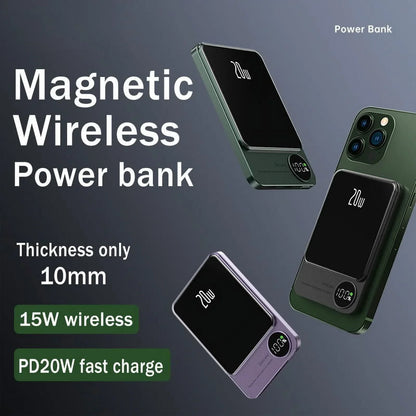 Magnetic Wireless Power Bank 20W Fast Charging Portable Battery Pack