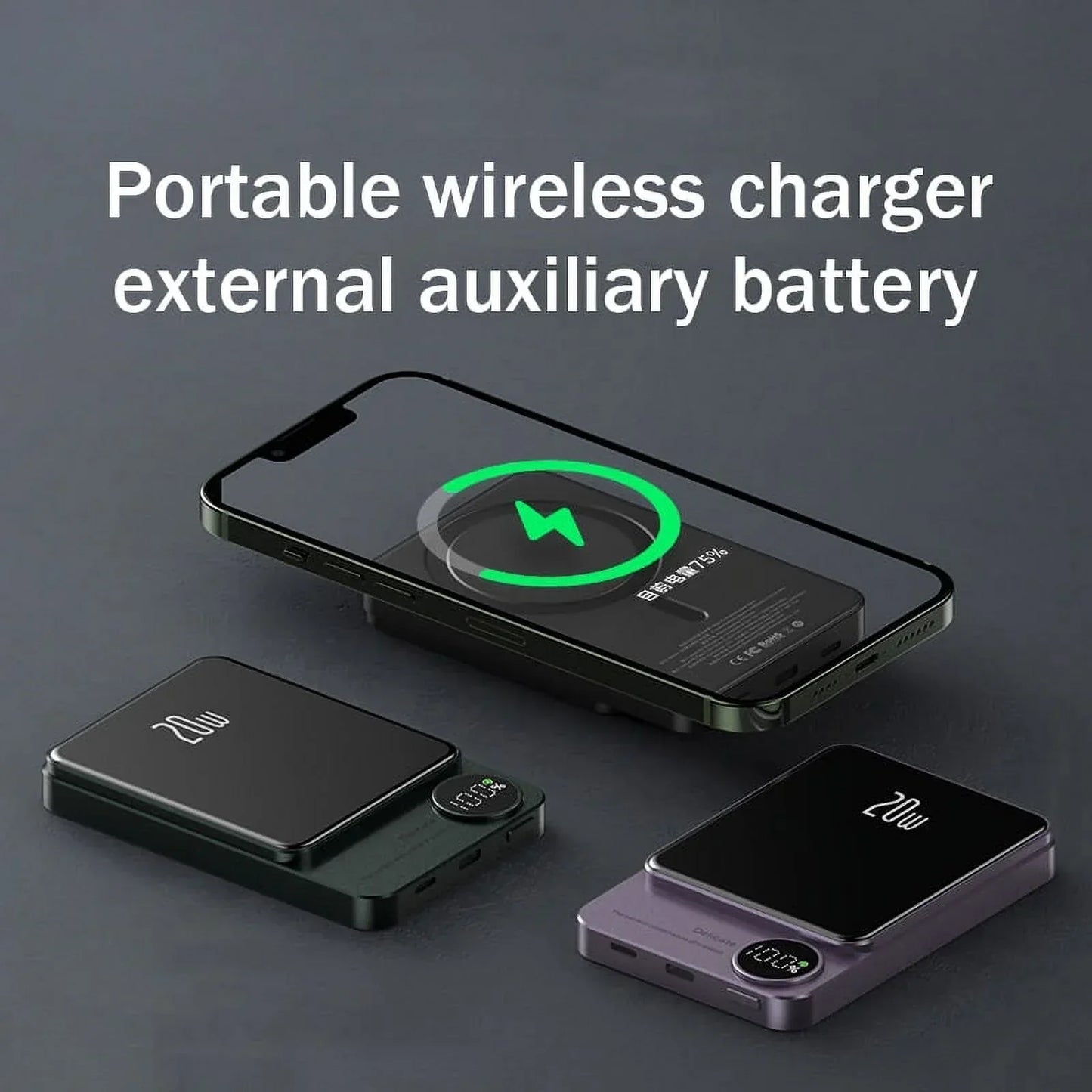 Magnetic Wireless Power Bank 20W Fast Charging Portable Battery Pack