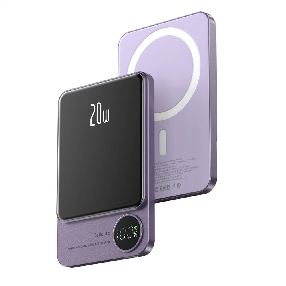 Magnetic Wireless Power Bank 20W Fast Charging Portable Battery Pack