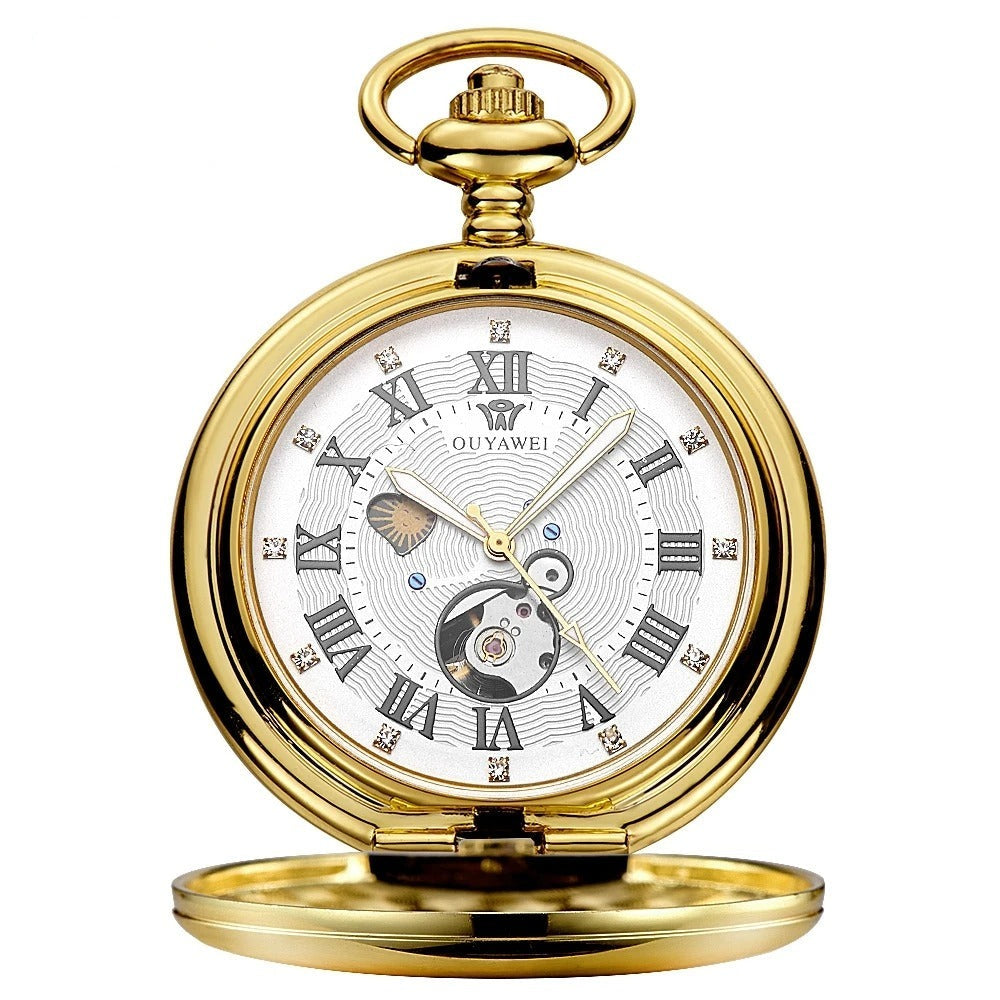 Mechanical Luxury Pocket Watch Classic Vintage Style Manual Wind Timepiece