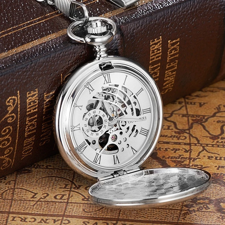 Mechanical Luxury Pocket Watch Classic Vintage Style Manual Wind Timepiece