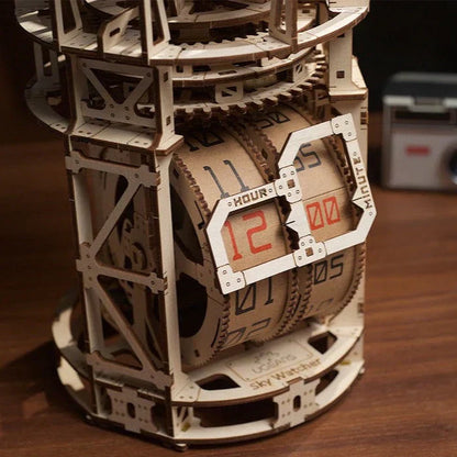 Mechanical Tourbillon Timer Sphere Gear Model DIY Mechanical Clock Kit