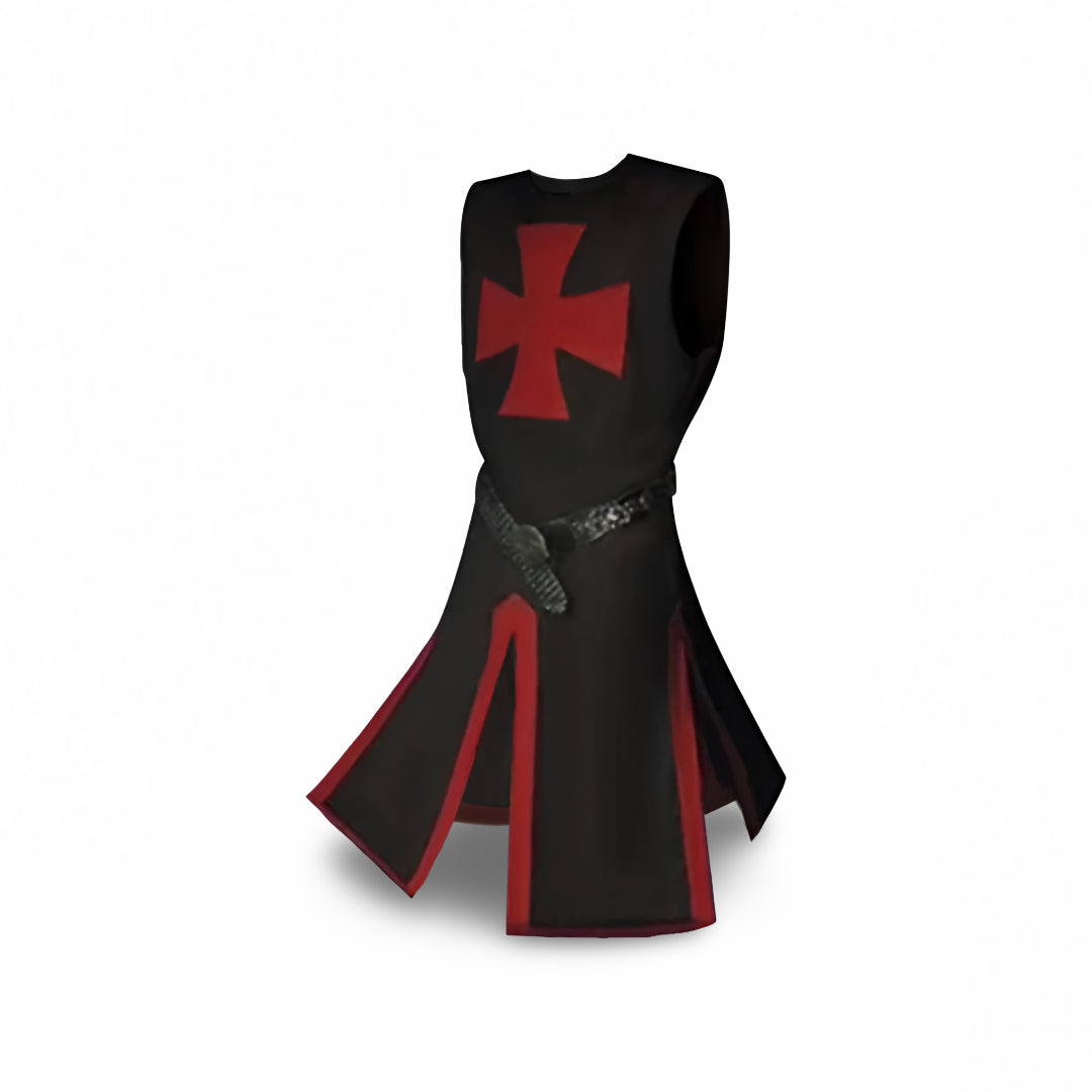Medieval Knight Halloween Costume Tunic Cloak Cosplay Outfit