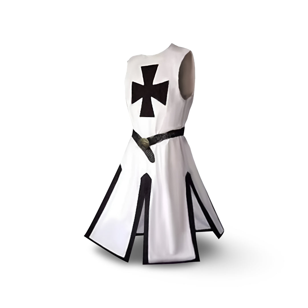 Medieval Knight Halloween Costume Tunic Cloak Cosplay Outfit