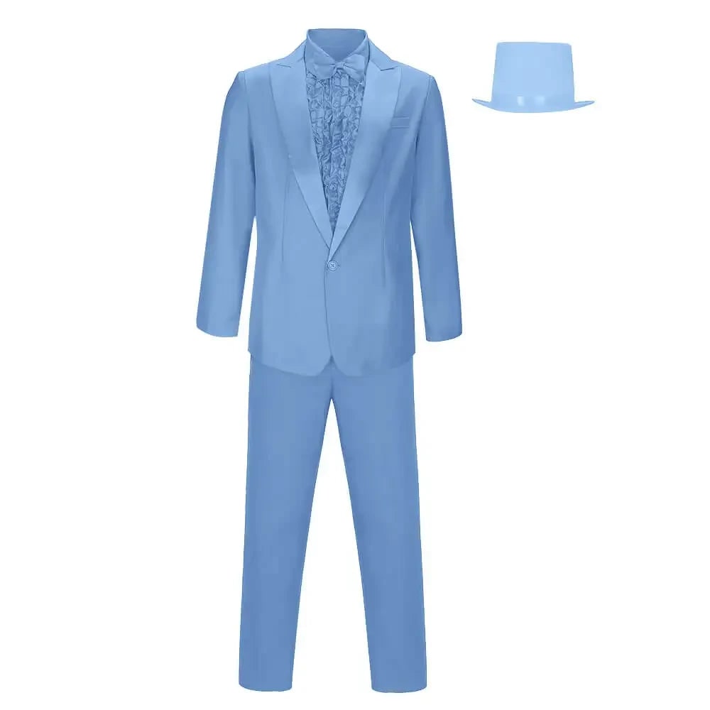 Formelt jakkesæt som halloweenkostume til mænd med matchende hat