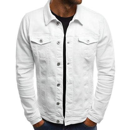Men's Lightweight Button Front Casual Jacket Chest Pocket