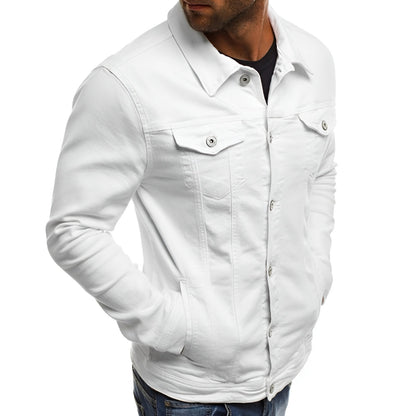 Men's Lightweight Button Front Casual Jacket Chest Pocket