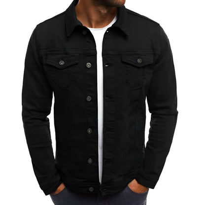 Men's Lightweight Button Front Casual Jacket Chest Pocket