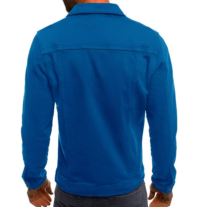 Men's Lightweight Button Front Casual Jacket Chest Pocket