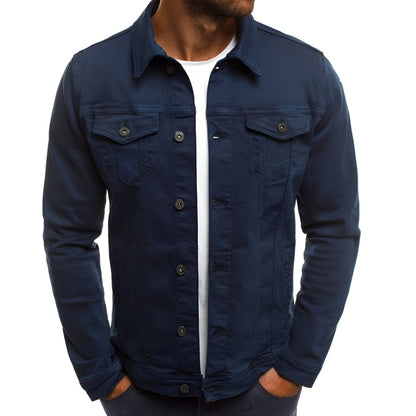 Men's Lightweight Button Front Casual Jacket Chest Pocket