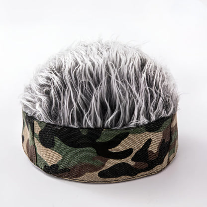 Men's Novelty Wig Hat Costume Hair Cap