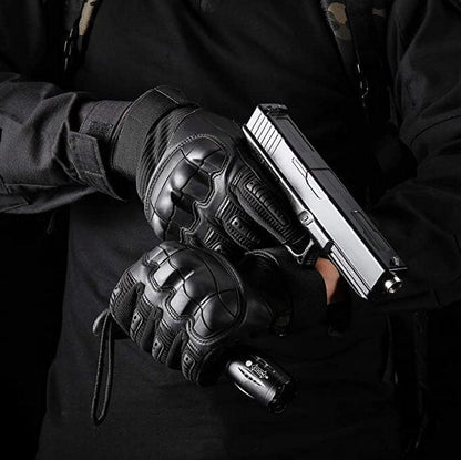 Men’s Tactical Gloves Anti Slip Grip Reinforced Knuckle Adjustable Wrist