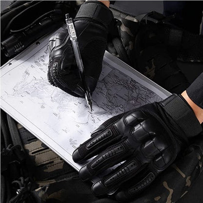 Men’s Tactical Gloves Anti Slip Grip Reinforced Knuckle Adjustable Wrist