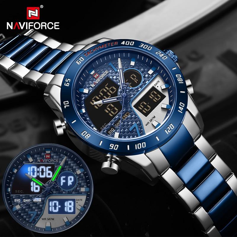 Military Sports Watch – Men’s Dual Display Quartz Chronograph Watch