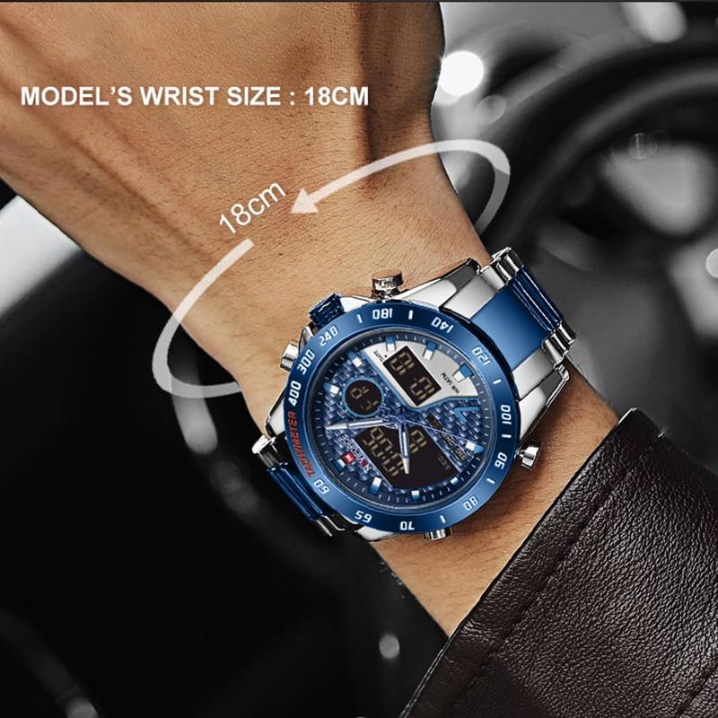 Military Sports Watch – Men’s Dual Display Quartz Chronograph Watch