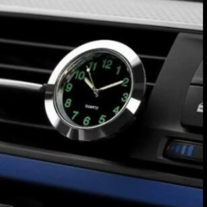 Mini Analog Car Dashboard Clock Self Adhesive Round Car Interior Clock