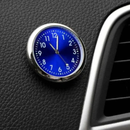 Mini Analog Car Dashboard Clock Self Adhesive Round Car Interior Clock