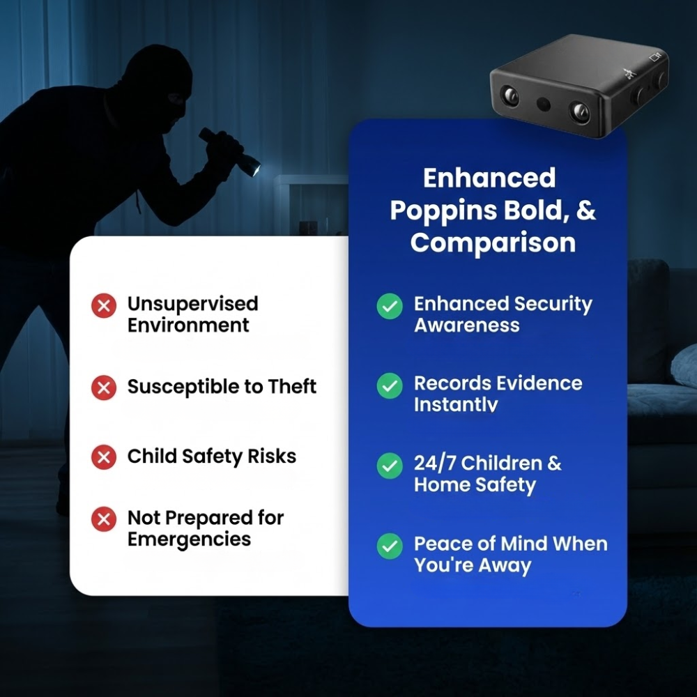 Mini HD Wi-Fi Security Camera with Motion Detection Night Vision