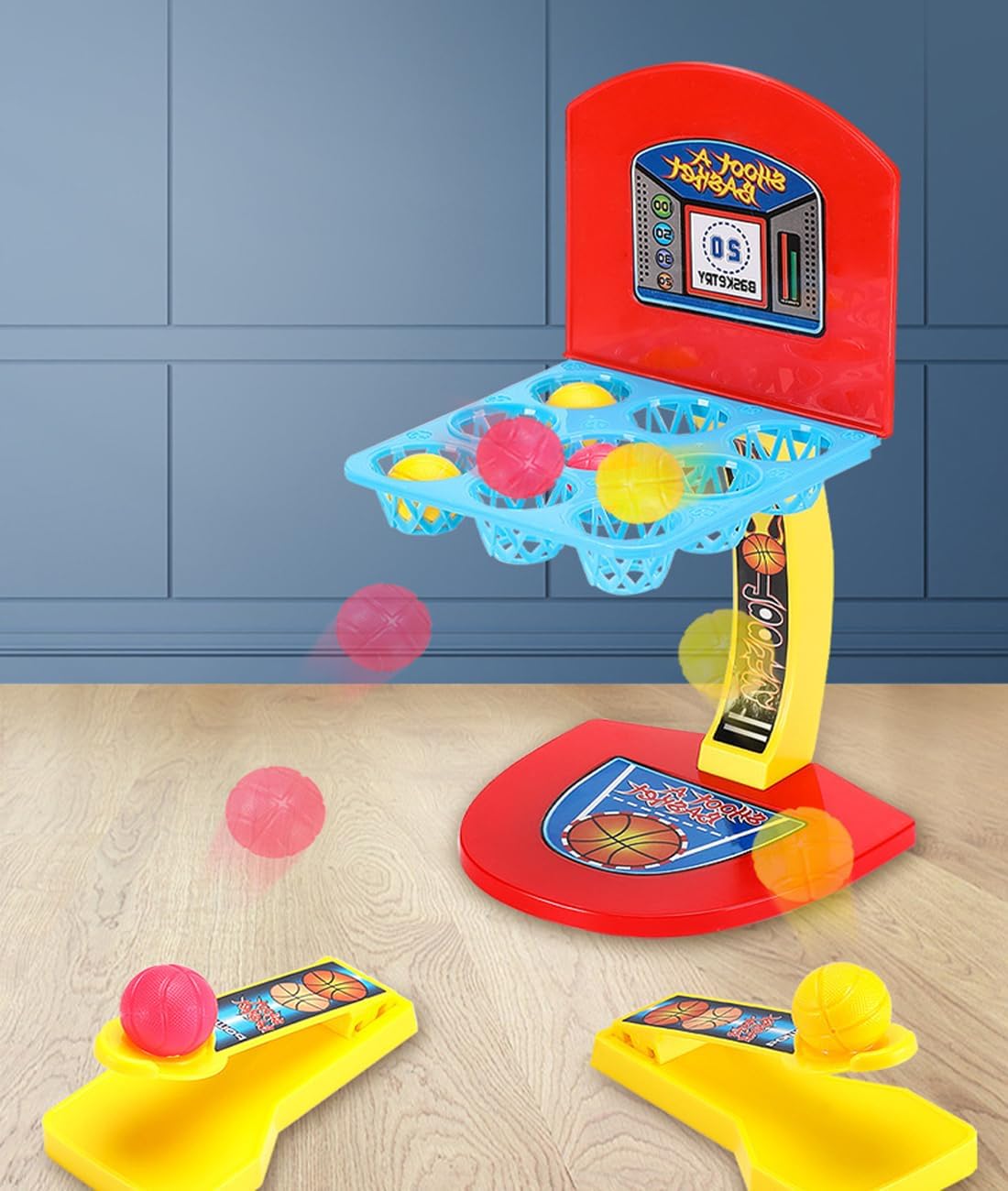 Mini Indoor Basketball Game Compact Tabletop Hoop Set