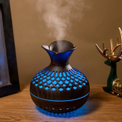 Mini Vase Humidifier USB Aroma Diffuser Flower Design Portable Air Humidifier