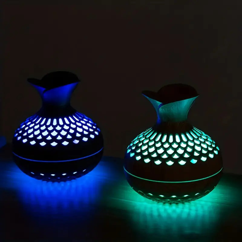 Mini Vase Humidifier USB Aroma Diffuser Flower Design Portable Air Humidifier