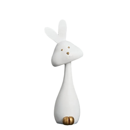Minimalist Animal Sculptures Modern Home Decor Abstract Decorative Figurines