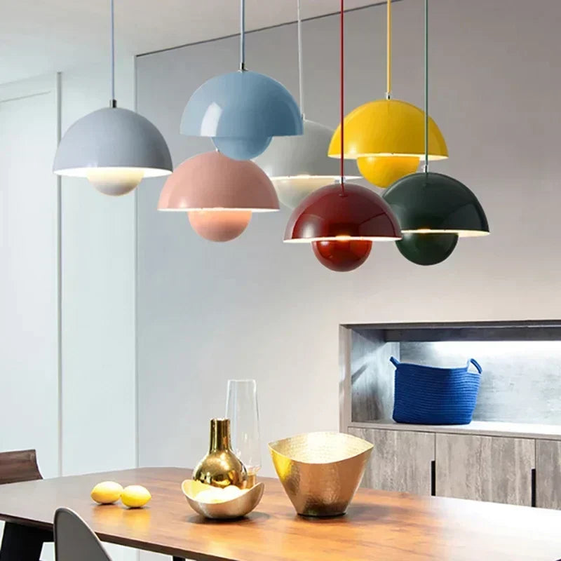 Minimalistisk pendellampe til loftet med justerbar E27-fatning