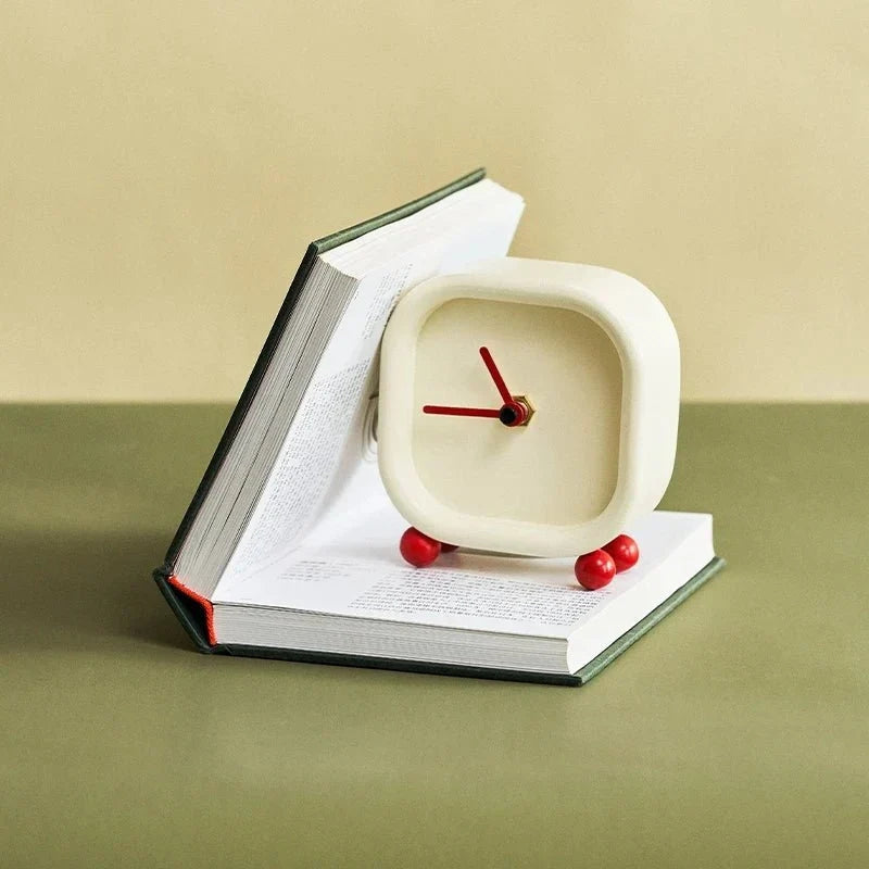 Minimalist Square Table Alarm Clock Silent Modern Desk Clock