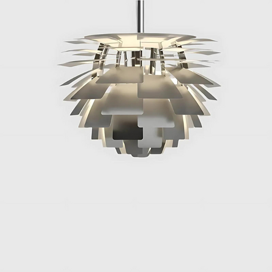 Modern Artichoke Pendant Light Sculptural Metal Ceiling Lamp