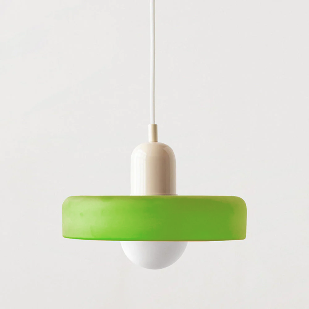 Lampada a sospensione moderna in vetro colorato, plafoniera regolabile