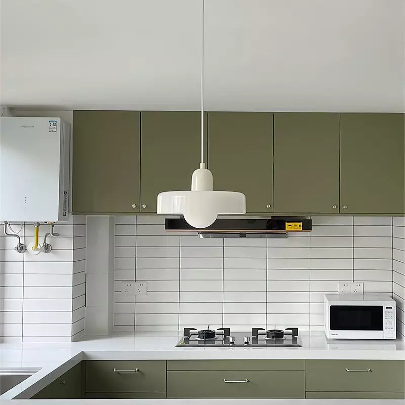 Lampada a sospensione moderna in vetro colorato, plafoniera regolabile