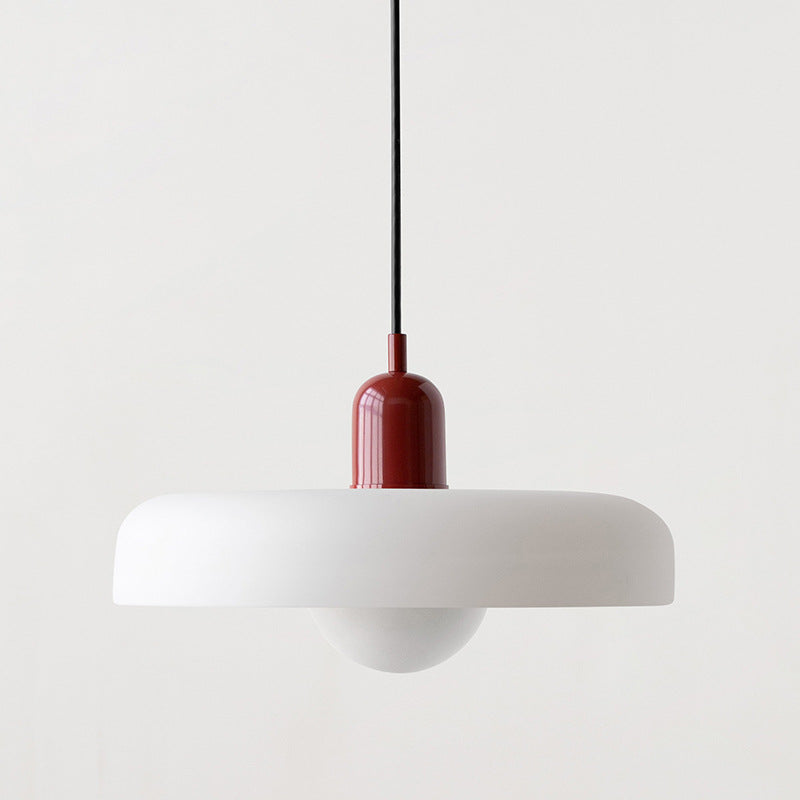 Lampada a sospensione moderna in vetro colorato, plafoniera regolabile
