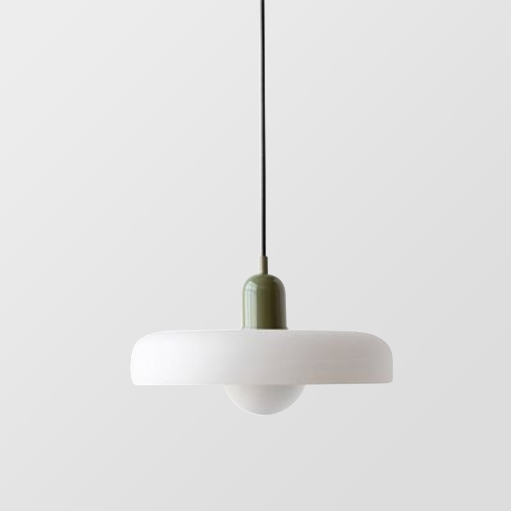 Lampada a sospensione moderna in vetro colorato, plafoniera regolabile