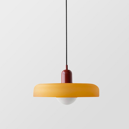 Lampada a sospensione moderna in vetro colorato, plafoniera regolabile