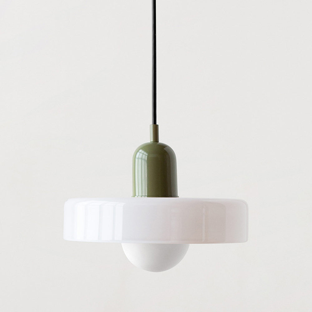 Lampada a sospensione moderna in vetro colorato, plafoniera regolabile
